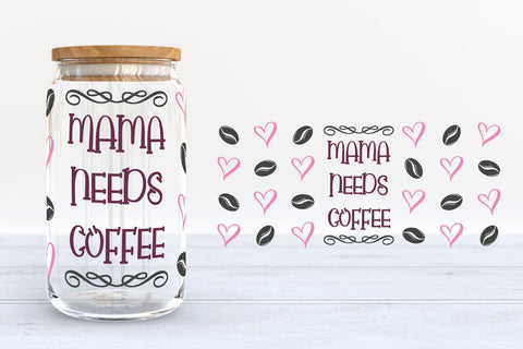 Mother's Day Glass Can SVG Bundle SVG B Renee Design 