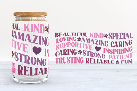 Mother's Day Glass Can SVG Bundle SVG B Renee Design 