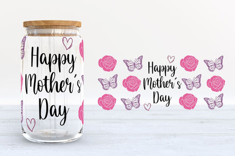 Mother's Day Glass Can SVG Bundle SVG B Renee Design 