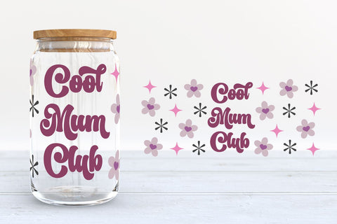 Mother's Day Glass Can SVG Bundle SVG B Renee Design 