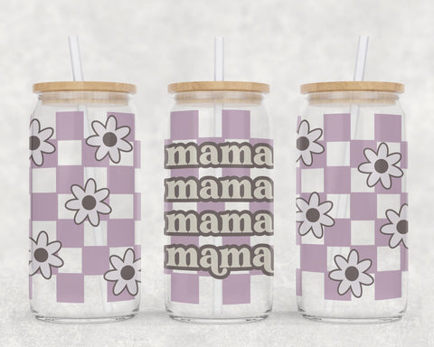 Mother's Day Glass Can SVG Wraps SVG B Renee Design 