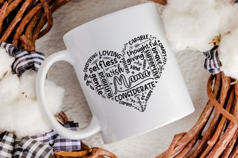 Mother's Day Heart SVG Bundle SVG DESIGNISTIC 