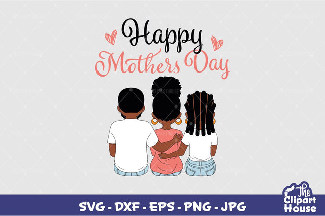 Mothers Day Kids 2 SVG The Clipart House 