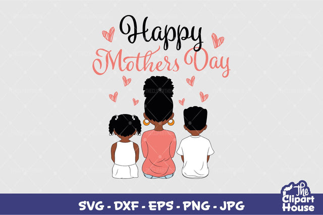Mothers Day Kids 3 SVG The Clipart House 