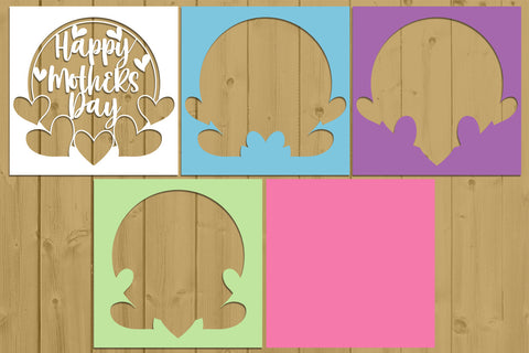 Mothers Day Layered Papercut 10 Svg Eps Ai Png Pdf 3D Paper zafrans studio 