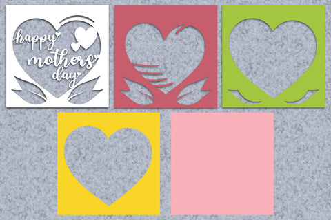 Mothers Day Layered Papercut 6 Svg Eps Ai Png Pdf SVG zafrans studio 