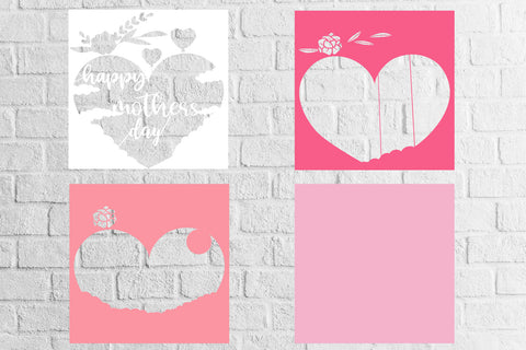 Mothers Day Layered Papercut Svg Eps Ai Png Pdf 3D Paper zafrans studio 