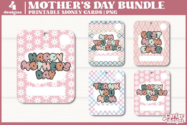 Mother's Day Money Card Bundle | Mother's Day Bundle Sublimation Carla C Designs 