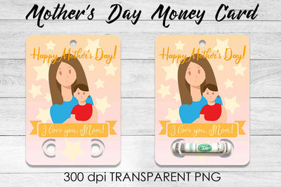 Mother’s Day Money Card PNG Design | Mother’s Day Money Holder | Mum PNG Sublimation Fly Design 
