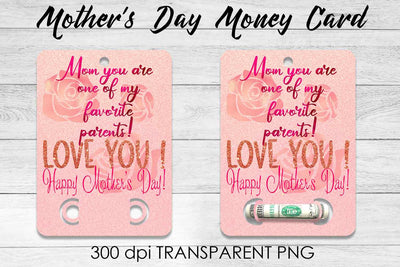 Mother’s Day Money Card PNG Design | Mother’s Day Money Holder | Mum PNG Sublimation Fly Design 