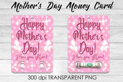 Mother’s Day Money Card PNG Design | Mother’s Day Money Holder | Mum PNG Sublimation Fly Design 
