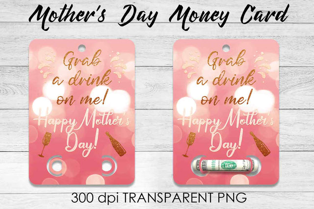 Mother’s Day Money Card PNG Design | Mother’s Day Money Holder | Mum PNG Sublimation Fly Design 
