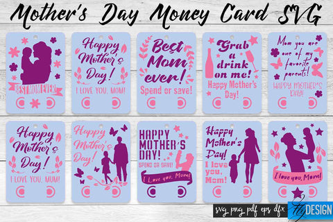Mother’s Day Money Card SVG | Mother’s Day SVG Design | Mom SVG Quotes SVG Fly Design 