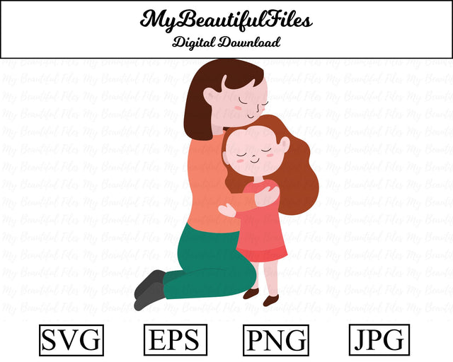 Mothers day - Mother and Daughter SVG MyBeautifulFiles 