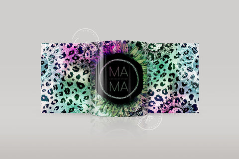 Mother's Day Mug Wrap Design, Mama Mug Design, Rainbow Leopard Glitter Print, Gift for Mother, Cheetah, 11 & 15 Oz Mug Cricut Sublimation Sublimation Syre Digital Creations 