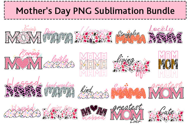 Mother's Day PNG Sublimation Bundle Sublimation jacpot007 