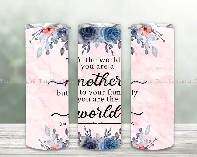 Mothers Day PNG Sublimation Tumbler 20oz Mom Tumbler PNG, Mothers Day Tumbler Wrap Sublimation ToriDesigns 