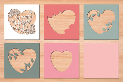 Mothers Day Roses 3D Layered Paper Cut SVG SVG Slim Studio 