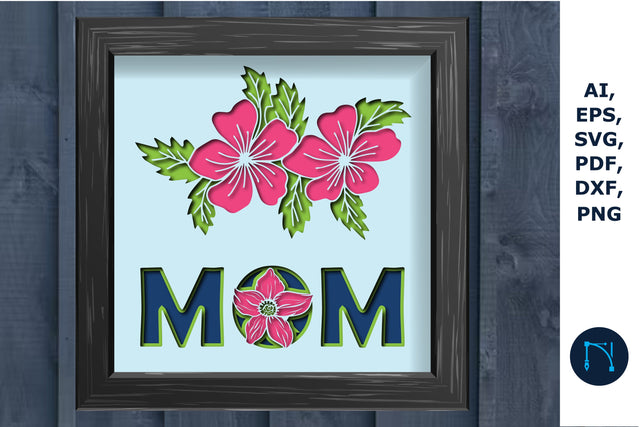 Mother’s Day shadow box design 3d SVG SVG MD JOYNAL ABDIN 