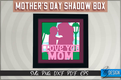 Mother’s Day Shadowbox SVG | Paper Cut Files | Paper Mom SVG Design SVG Fly Design 