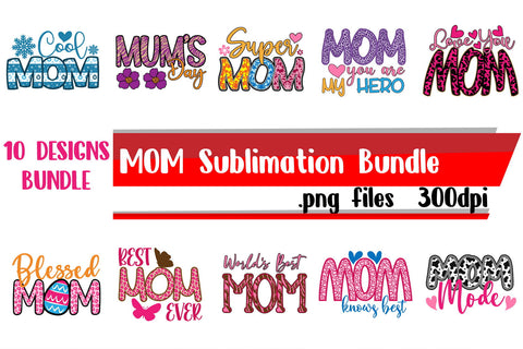 Mothers Day Sublimation Bundle PNG Files Sublimation zafrans studio 