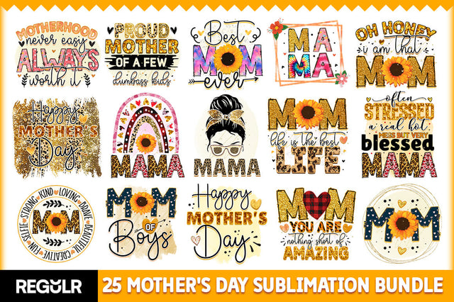 Mother's Day Sublimation Bundle Sublimation Regulrcrative 