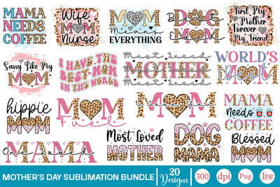 Mother's Day Sublimation Bundle Sublimation SVGs,Quotes and Sayings,Food & Drink,On Sale, Print & Cut Sublimation DesignPlante 503 