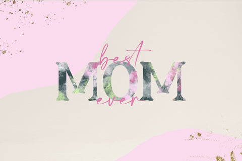 Mother's Day sublimation design png - Best Mum Ever Sublimation LuckyTurtleArt 