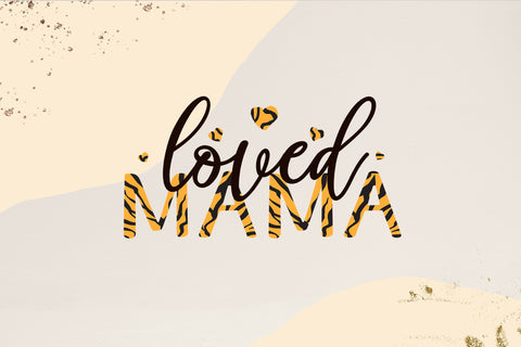 Mother's Day sublimation design png - Loved Mama Sublimation LuckyTurtleArt 