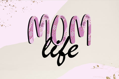 Mother's Day sublimation design png - Mom life - Mum life Sublimation LuckyTurtleArt 
