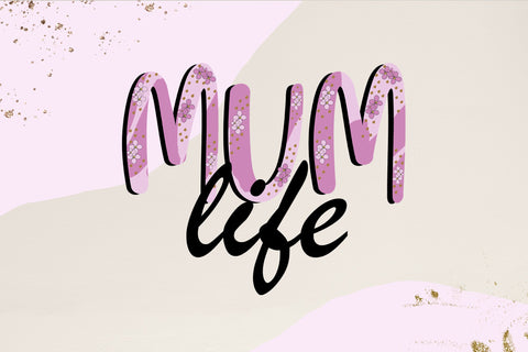 Mother's Day sublimation design png - Mom life - Mum life Sublimation LuckyTurtleArt 