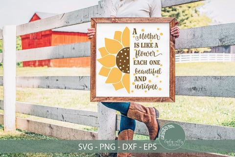 Mother's Day SVG-A Mother Is Like A Flower SVG SVG Linden Valley Designs 