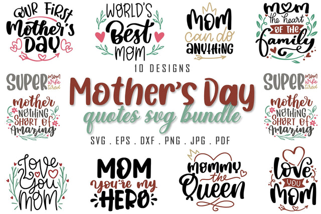 Mother's Day SVG Bundle | Best Mom SVG Bundle | Mom Life SVG SVG dapiyupi store 