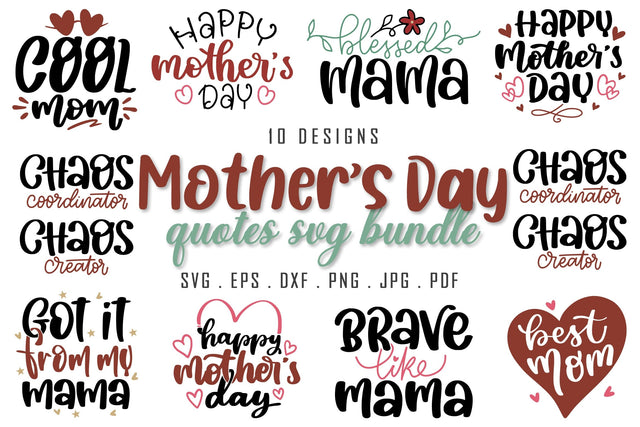 Mother's Day SVG Bundle | Best Mom SVG Bundle | Mom Life SVG SVG dapiyupi store 