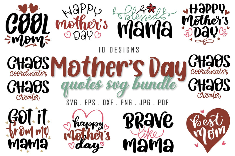 Mother's Day SVG Bundle | Best Mom SVG Bundle | Mom Life SVG SVG dapiyupi store 
