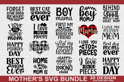 Mother's day SVG Bundle Cut File SVG akazaddesign 
