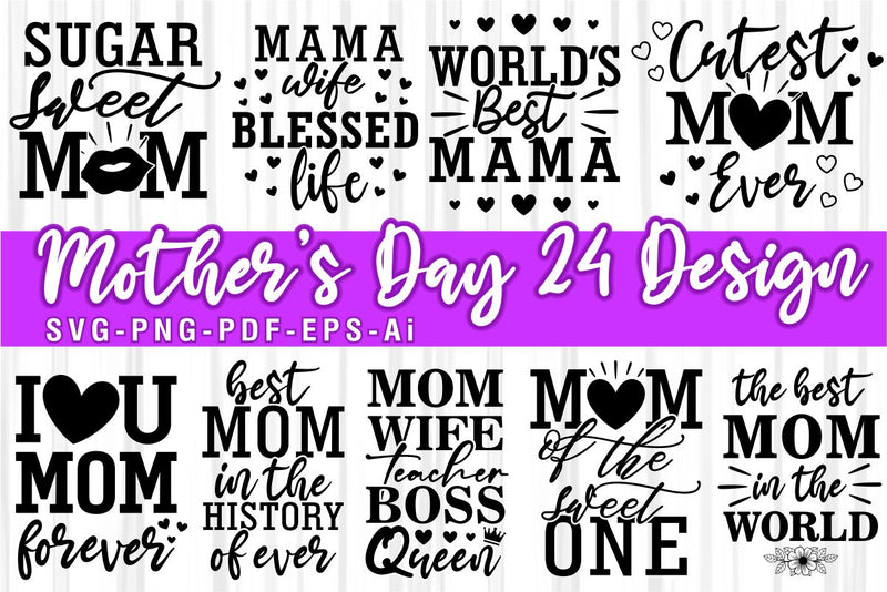 Mothers Day SVG Bundle, Funny Mom Life Quotes SVG Bundle SVG D2PUTRI, SVG BUNDLE, SUBLIMATION BUNDLE, T SHIRT DESIGNS BUNDLE 