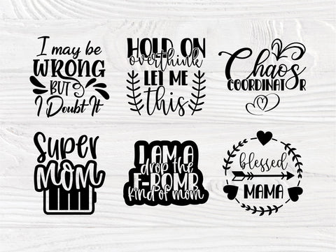 Mothers day SVG Bundle, Mom Quotes, Blessed Mama SVG TonisArtStudio 