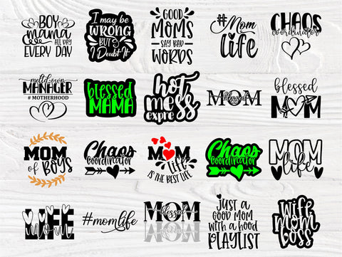 Mothers Day SVG Bundle, Mom Quotes Svg, Cut Files SVG TonisArtStudio 