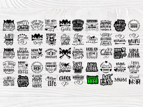 Mothers Day SVG Bundle, Mom Quotes Svg, Cut Files SVG TonisArtStudio 