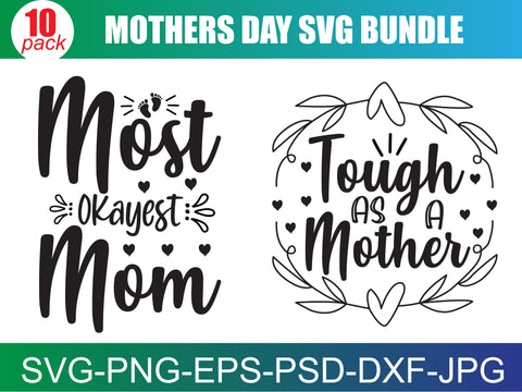 Mother's Day SVG Bundle, Mom Shirt svg, Mother's Day Gift, Mom Life, Blessed Mama, Hand Lettered Mom quotes, Cut Files for Cricut,Silhouette SVG buydesign 