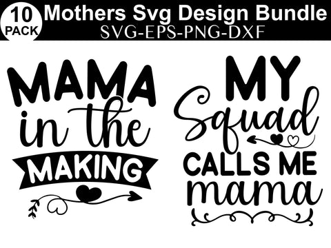 Mother's Day SVG Bundle, Mom Shirt svg, Mother's Day Gift, Mom Life, Blessed Mama, Hand Lettered Mom quotes, Cut Files for Cricut,Silhouette SVG buydesign 
