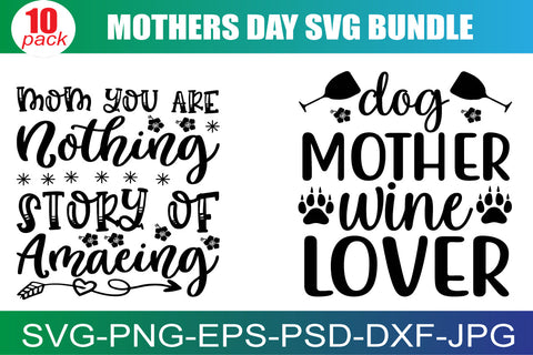 Mother's Day SVG Bundle, Mom Shirt svg, Mother's Day Gift, Mom Life, Blessed Mama, Hand Lettered Mom quotes, Cut Files for Cricut,Silhouette SVG buydesign 