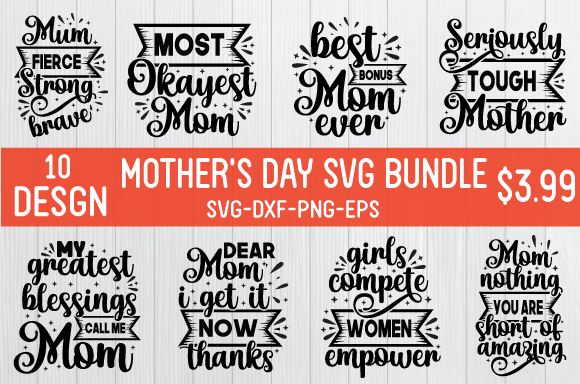 Mother's Day SVG Bundle, Mom Shirt svg, Mother's Day Gift, Mom Life, Blessed Mama, Hand Lettered Mom quotes, Cut Files for Cricut,Silhouette SVG farhad farhad 
