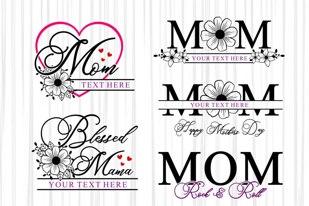 Mothers Day Svg Bundle Mothers Day Sublimation Designs So Fontsy