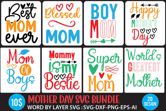 Mother's Day SVG Bundle SVG BlackCatsMedia 