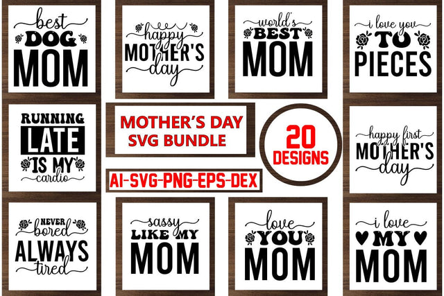 Mother’s Day Svg Bundle SVG CraftlabSvg29 
