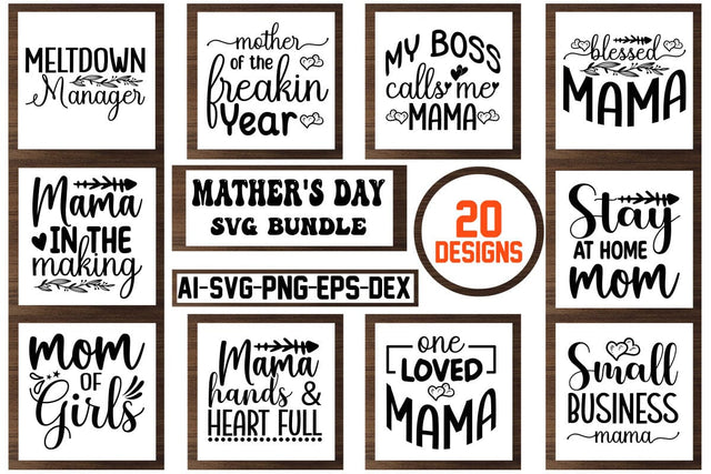 Mother’s Day Svg Bundle SVG CraftlabSvg29 