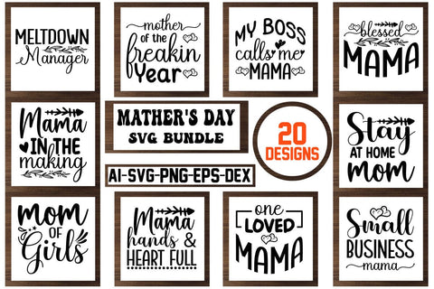 Mother’s Day Svg Bundle SVG CraftlabSvg29 
