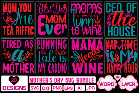 Mother's Day SVG Bundle SVG Cut File SVG Studio Innate 